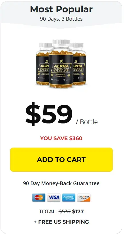 Alpha Surge 3 bottles Alpha Surge 3 bottles
